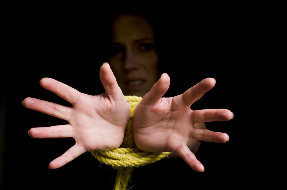 Human trafficking - Concept Photo